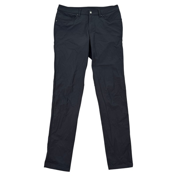 Lululemon Men 32x32 Pants ABC Commuter Casual Travel Lightweight Black Trousers - Picture 1 of 6